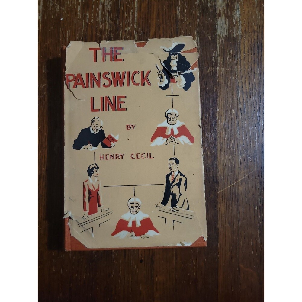 The Painswick Line by Cecil, Henry HB 1951 1st Ed Vtg Book Comedy Crime